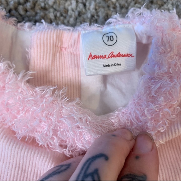 Hanna Andersson Corduroy Dress Pink Floral 5-12 months - Picture 3 of 5